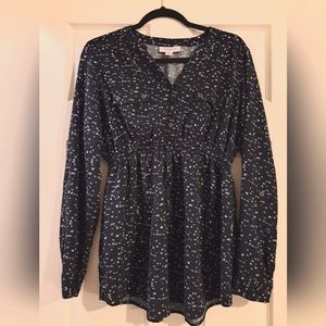 Motherhood Maternity Bird Print Blouse